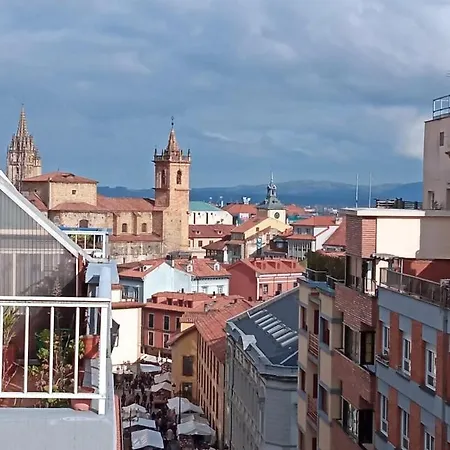 Ferienwohnung Atico Quintana II - Con Terraza, En El Centro Con Wifi Y Garaje Oviédo Exterior foto